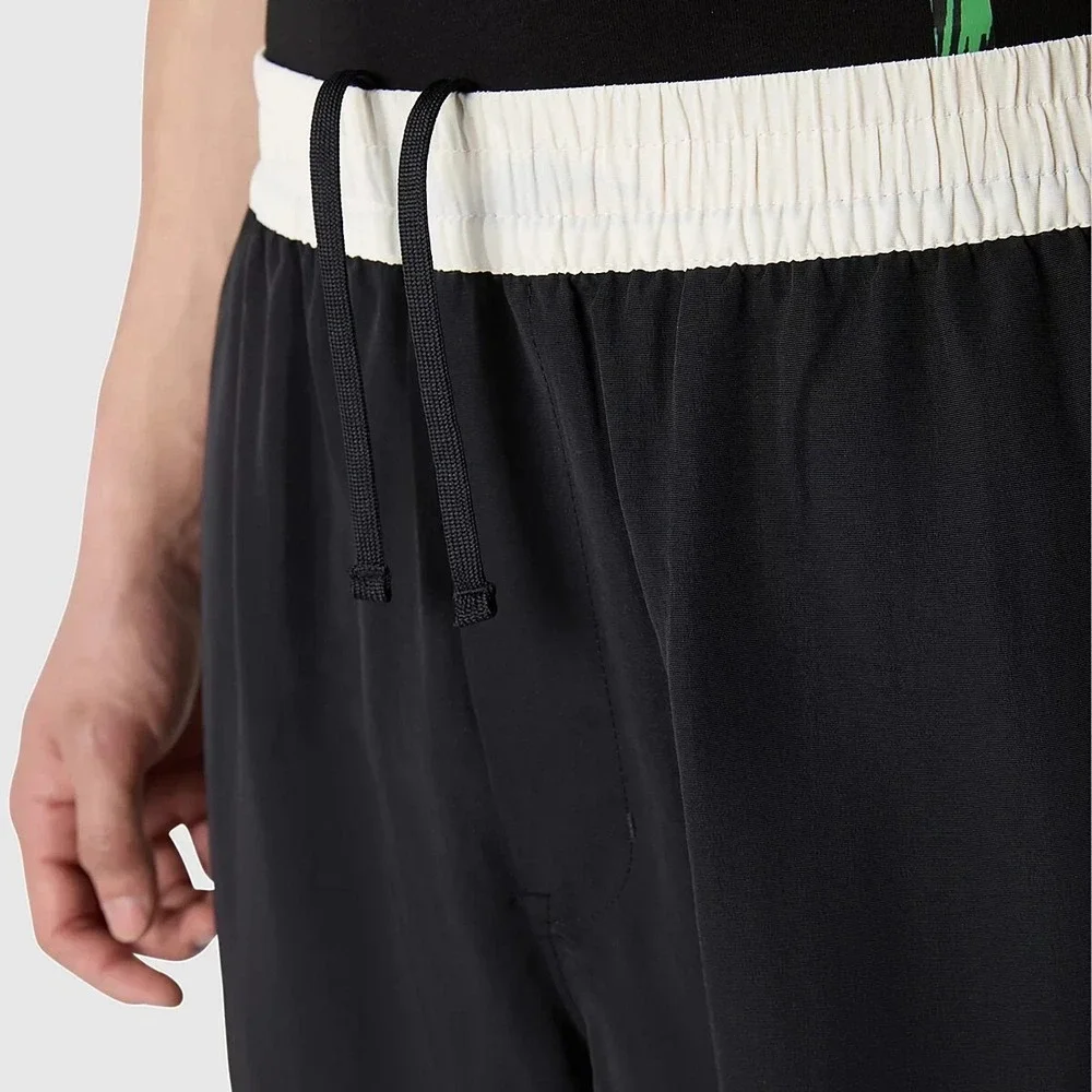 The‎ North Face TNF Nylon Easy Pants Men's Large Black Off White Sweatpants NWT